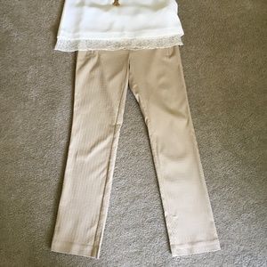 Rafaela comfort size 6 taupe stretchy jeggings